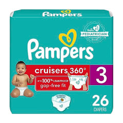 Pampers Cruisers 360 Diapers Size 3 26 Count