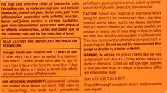 Motrin Super Strength Tablets, Pain Reliever for Menstrual Pain, Back Pain, Ibuprofen 400mg, 16 Tablets, orange