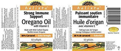 Oregano Oil with Vitamin E Extra Strength 80% Carvacrol