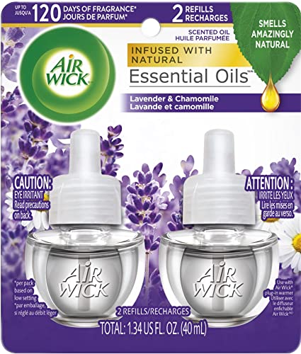 Air Wick Plug In Scented Oil Refill , Lavender & Chamomile, Infused With Natural Essential Oils, (2x20 ml)