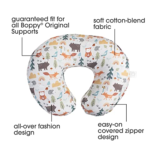 Boppy Nursing Pillow Cover, Spice Woodlands, Cotton Blend, Fits The Original Support Boppy Pillow for Breastfeeding, Bottle Feeding, and Bonding, Cover Only, Nursing Support Pillow Sold Separately