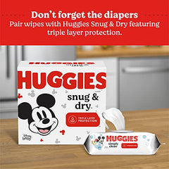 Baby Wipes, Huggies Simply Clean, UNSCENTED, Hypoallergenic, 1 Flip-Top Pack, 64 Count