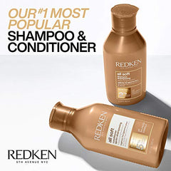 Redken Conditioner, All Soft Conditioner, Sulfate Free Hair Conditioner, For Dry/Brittle Hair, Moisturizes & Provides Intense Softness, With Argan Oil, 300 ML