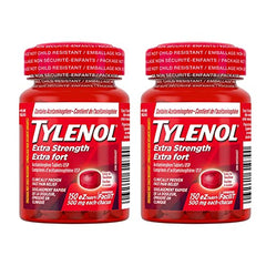 Tylenol Extra Strength 500 mg eZ Tab, Pack of 2 (300tab Total)