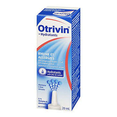 Otrivin Medicated Cold & Allergy Relief with Moisturizers, Measured Dose Mist, 20ml