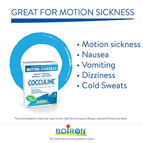 Boiron Cocculine, 60 tablets, Homeopathic Medicine for the relieves of motion sickness & nausea