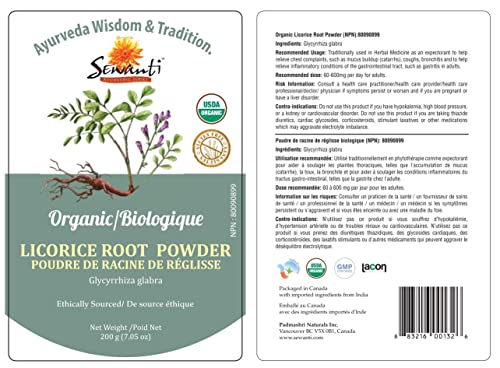 Sewanti Organic Licorice Powder, 200 g (Pack of 1)