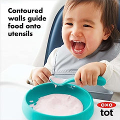 OXO Tot Silicone Plate Teal