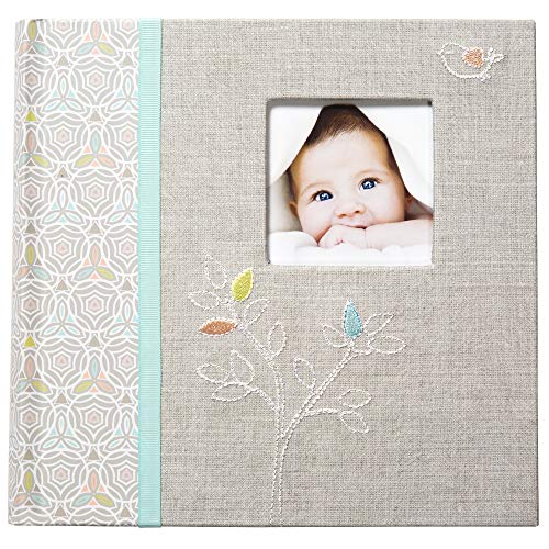 C.R. Gibson Slim Bound Photo Journal Album, Linen Tree