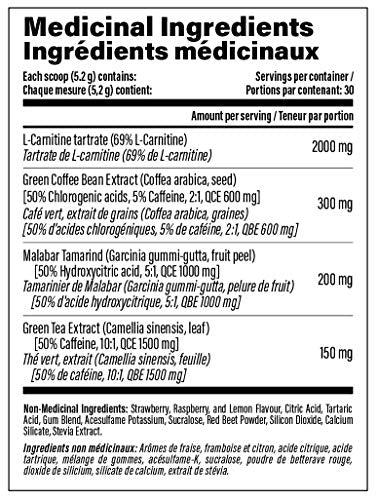 NUTRABOLICS Carnibolic Low Stim Fat burner pink Lemonade 150 gram