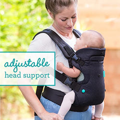 Infantino Flip 4-in-1 Carrier - Ergonomic, Convertible, face-in and face-Out, Front and Back Carry for Newborns and Older Babies 8-32 lbs