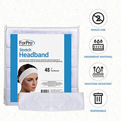 For Pro Disposable Headband, 48 Count