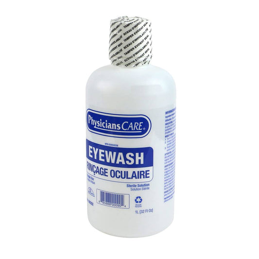 FIRST AID CENTRAL PhysiciansCare 1L (32 oz) Eyewash Bottle