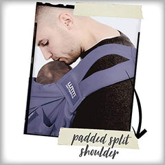 We Made Me Smile Classic Baby Sling, Five Carry Positions, from 3.6-15.9kg, Deep Blue