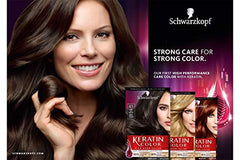 Schwarzkopf Keratin Color Permanent Hair Color Cream, 4.1 Dark Ash Brown, 1 Count