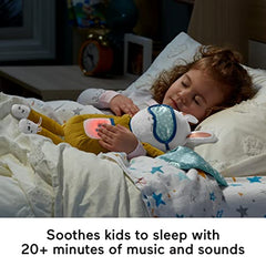 Fisher-Price Hoppy Dreams Soother & Sleep Trainer, plush musical toddler toy with sleep training tool, lights and sounds