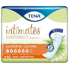 Tena Incontinence Pads, Ultimate Absorbency, Regular Length, 10 Count