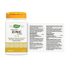 Nature's Way Zinc Chelate 30 Mg, Immune Support, 100 Count