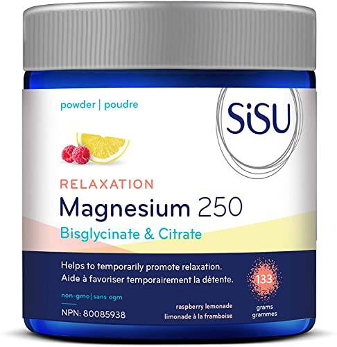 SISU Magnesium 250 Relaxation Blend, Raspberry Lemonade 133 g (Pack of 1)