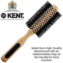 KENT K-Ns03 natural shine Brush, Large Radial, Pure Bristle, 1 Count