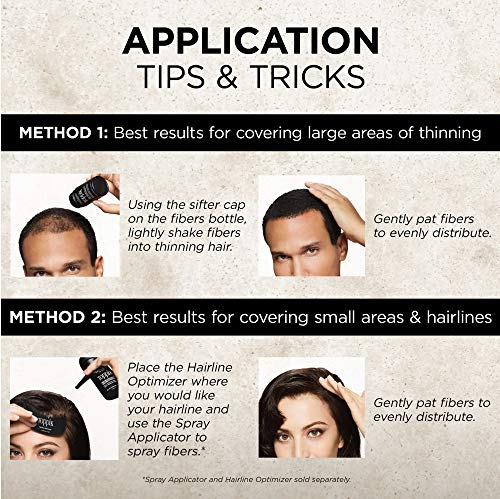 TOPPIK Hair Building Fibers for Instantly Fuller Hair, Black, 55 g, Fill In Fine or Thinning Hair, Instantly Thicker Looking Hair, Multiple Shades for Men & Women