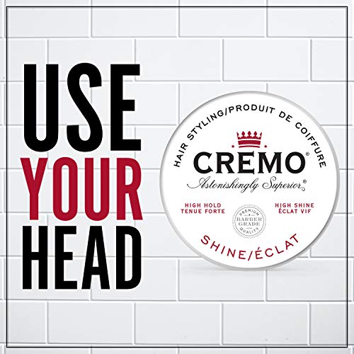 Cremo Premium Barber Grade Hair Styling Cream, High Hold