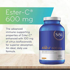 SISU Ester-C 600 mg 240 VC (Pack of 1)