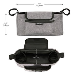 Evenflo Universal Stroller Organizer, Grey Melange