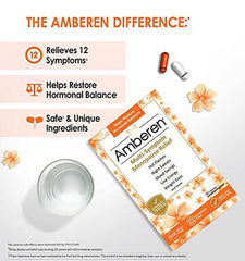 Amberen: Safe Multi-Symptom Menopause Relief. Clinically Shown to Relieve 12 Menopause Symptoms: Hot Flashes, Night Sweats, Mood Swings, Low Energy and More. 1 Month Supply