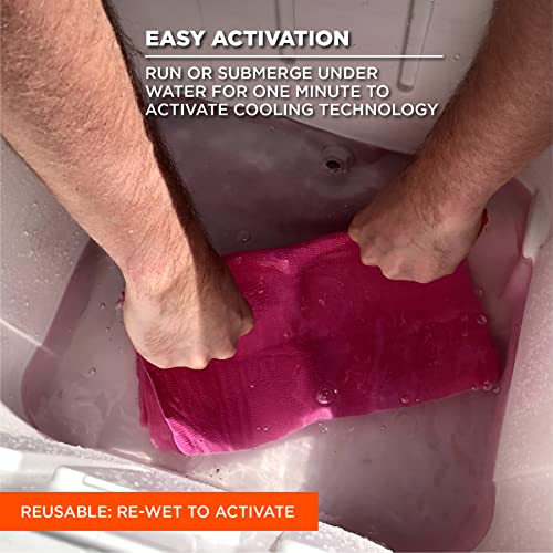 Ergodyne Chill-Its 6602 Evaporative Cooling Towel, Pink