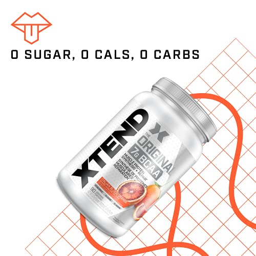 XTEND Original BCAA Powder Italian Blood Orange | Sugar Free Post Workout Electrolyte Muscle Recovery Drink with Amino Acids | 7g BCAAs for Men & Women | 90 Servings