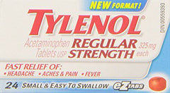 Tylenol Regular Strength Ez Tab 24 count