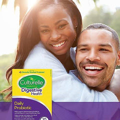 Culturelle Daily Digestive Health Daily Probiotic for Men and Women, With 100% Naturally Sourced Lactobacillus GG Strain, Pharmacist Recommended, Gluten Free and Vegan, 80 Count Capsules