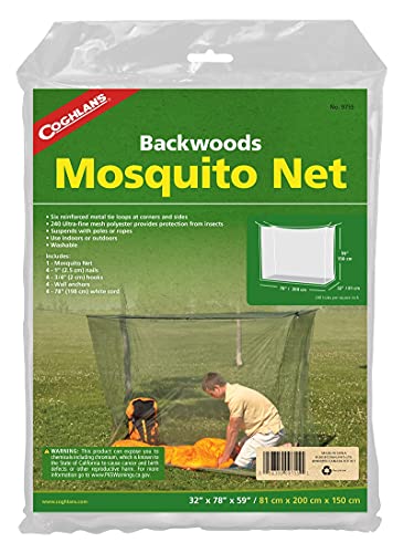 Coghlan's Single Wide Rectangular Mosquito Net, Green