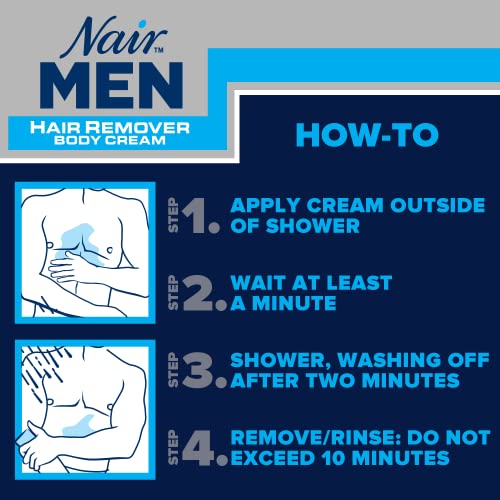 Nair Men Hair Remover Cream for Chest, Back, legs & arms, 312 Grams