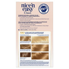 Clairol Nice'n Easy Permanent Hair Dye, SB2 Ultra Light Cool Summer Blonde Hair Color, 1 Count