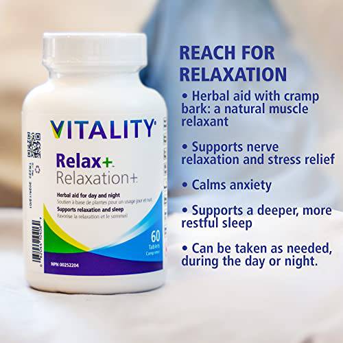 VITALITY Relax+ All Herbal Supplement - 60 Tablets