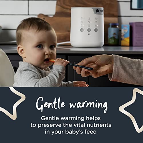 New & Improved- Tommee Tippee 3 in 1 Advanced Bottle & Pouch Warmer, Breast Milk Safe, Formula Safe, Accurate Temperature Control, BPA Free - White