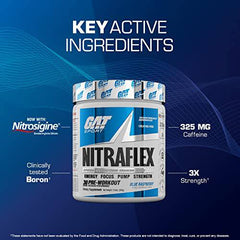 GAT Nitraflex Black Cherry, Pre-Workout 300g 300 gram