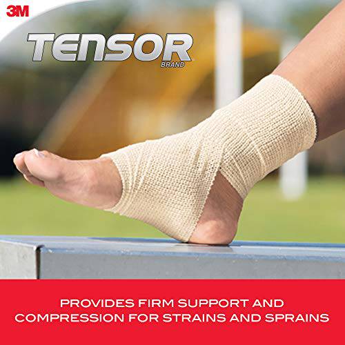 Tensor Elastic Bandage Wrap, 3-Inch, Beige