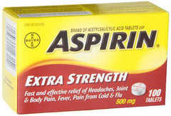 ASPIRIN Extra Strength Tablet, 500 mg