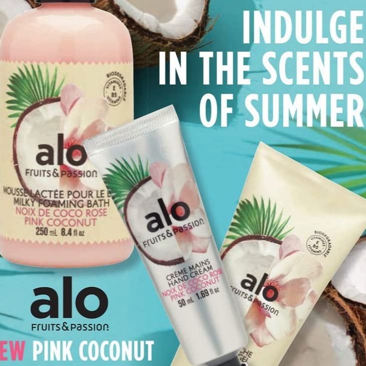 Alo Fruits & Passion Milky Foaming Bath - Pink Coconut - 250ml
