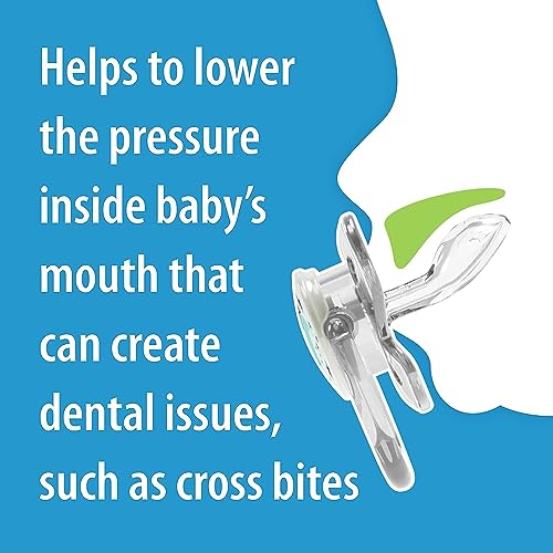 Dr. Brown's PreVent Pacifiers – Glow-In-The-Dark, Stage 2, 6-18 months, 2 Pack, Blue Camping and Moon