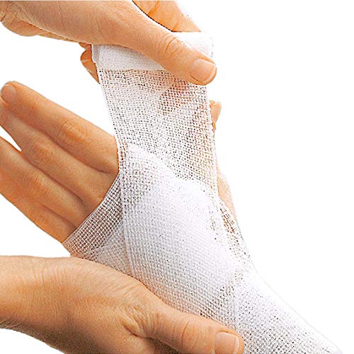 Lohmann & Rauscher Mollelast, Conforming Open-Weave Gauze Bandage, 10cm x 4m, Box of 20 Rolls