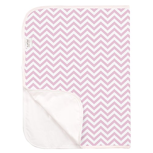 Kushies Deluxe Change Pad Terry, Pink Chevron