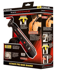 MANGROOMER Ultimate Pro Back Shaver with 2 Shock Absorber Flex Heads, Extreme Reach Handle and POWER BURST