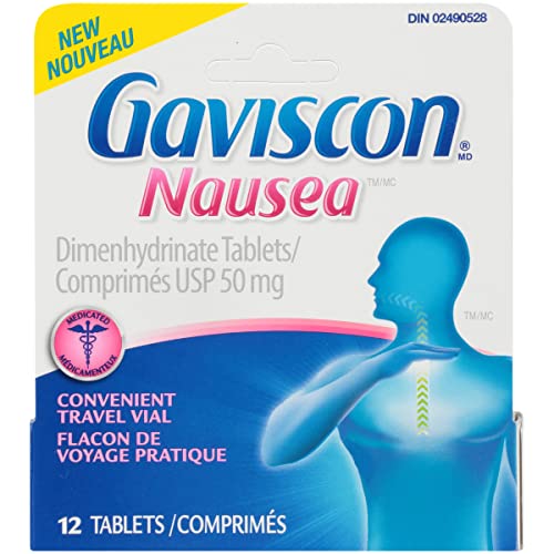 Gaviscon Nausea Dimenhydrinate Tablet, 12 Count