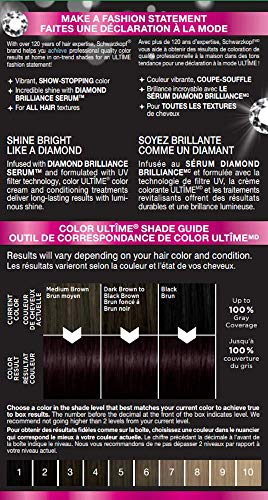 Schwarzkopf Color ultime permanent Hair Color Cream, 1.3 Black Cherry, 1 Count