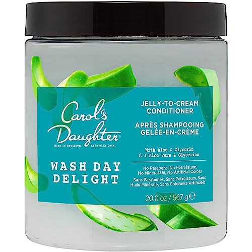 Carol's Daughter Detangling Jelly-to-Cream Conditioner with Glycerin and Aloe, Paraben Free for Moisture, Hydration, and Shine, 20 ounces