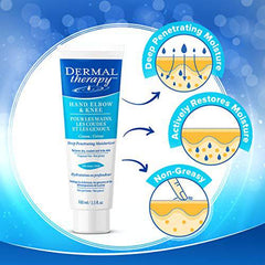 Dermal Therapy Hand Elbow And Knee Cream, Deep Penetrating Moisturizer, Fragrance Free - Zecoya